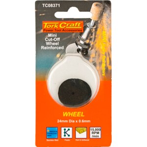 Tork Craft Mini Cut-Off Wheel Reinfor ced 24mm x 0.6mm Tork Craft Mini Cut-Off Wheel Reinfor ced 24mm x 0.6mm