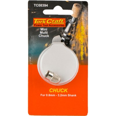 Tork Craft Mini Multi Collet Nut for 0.8-3.2mm Shank Tork Craft Mini Multi Collet Nut for 0.8-3.2mm Shank