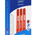 Marlin: Dense Liners Permanent Markers 10’s – Red Marlin: Dense Liners Permanent Markers 10’s – Red