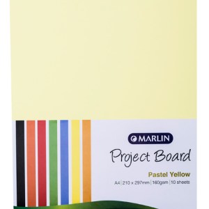 Marlin: Project Boards A4 10’s – Pastel Yellow Marlin: Project Boards A4 10’s – Pastel Yellow