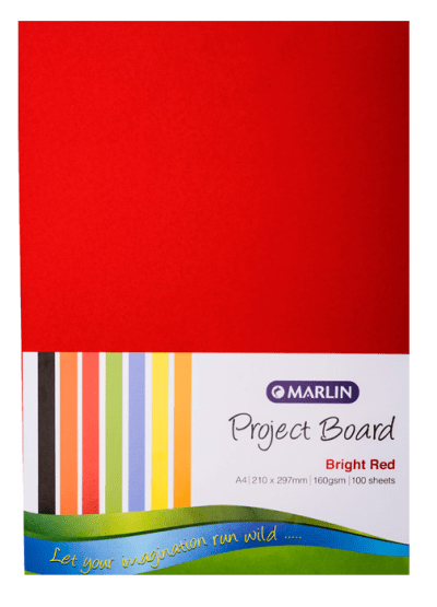 Marlin: Project Boards A4 100’s – Bright Red Marlin: Project Boards A4 100’s – Bright Red