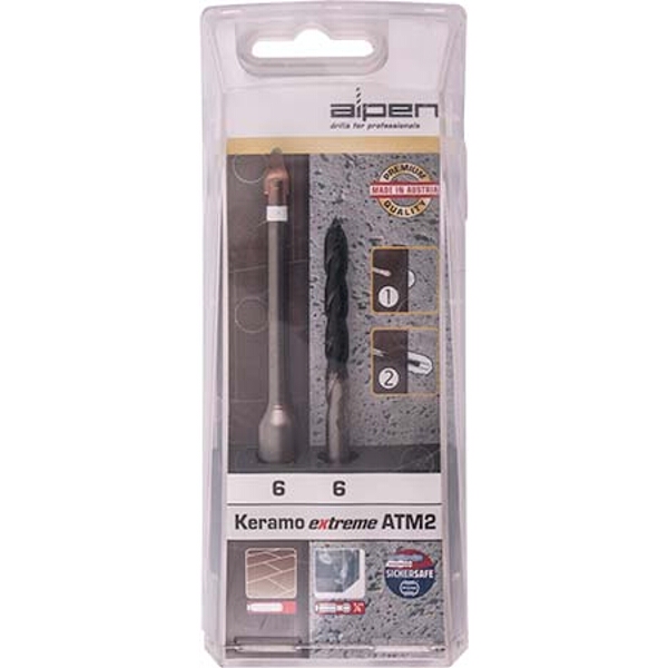 Alpen – Keramo Extreme 6mm Bit with 6mm Hex Bit Alpen – Keramo Extreme 6mm Bit with 6mm Hex Bit