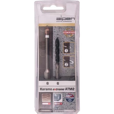 Alpen – Keramo Extreme 6mm Bit with 6mm Hex Bit Alpen – Keramo Extreme 6mm Bit with 6mm Hex Bit