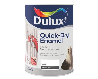Dulux 1 Litre Quickdry Enamel Paint – White Dulux 1 Litre Quickdry Enamel Paint – White
