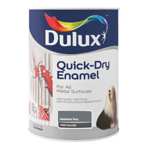 Dulux 1 Litre Quickdry Enamel Paint – Battleship Grey Dulux 1 Litre Quickdry Enamel Paint – Battleship Grey