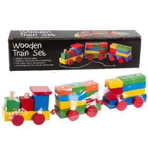 Wooden Educational Train Set Wooden Educational Train Set