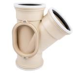 SABS 45 Degree Waste Junction – 110Mm LH SABS 45 Degree Waste Junction – 110Mm LH