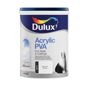Dulux PVA Acrylic Paint – Brilliant White (20L) Dulux PVA Acrylic Paint – Brilliant White (20L)