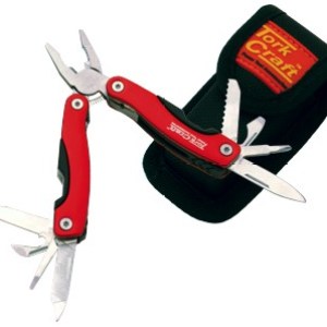 Tork Craft Mini Multitool with Nylon Pouch – Red Tork Craft Mini Multitool with Nylon Pouch – Red