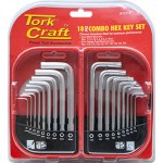 Tork Craft Allen Key and Torx Combo Set 18Pc Chrome Vanadium Tork Craft Allen Key and Torx Combo Set 18Pc Chrome Vanadium