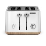 Morphy Richards – 4 Slice 1800W Stainless Steel Toaster – White Morphy Richards – 4 Slice 1800W Stainless Steel Toaster – White