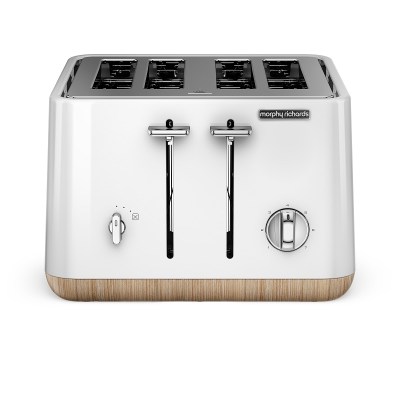 Morphy Richards – 4 Slice 1800W Stainless Steel Toaster – White Morphy Richards – 4 Slice 1800W Stainless Steel Toaster – White