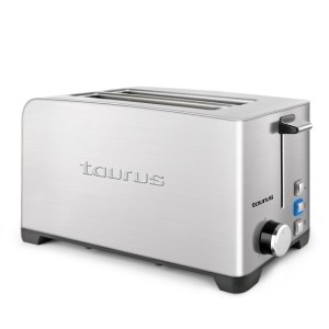 Taurus – 4 Slice 1400W Stainless Steel 5 Heat Toaster – Brushed Taurus – 4 Slice 1400W Stainless Steel 5 Heat Toaster – Brushed
