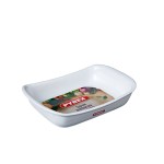 Pyrex – 33cm Supreme Ceramic Rectangular Roaster – White Pyrex – 33cm Supreme Ceramic Rectangular Roaster – White