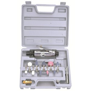 Air Craft Air Die Grinder 1/4″ 14 Piece Kit with Case Air Craft Air Die Grinder 1/4″ 14 Piece Kit with Case
