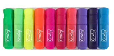 Croxley: Mini Highlighters Pack Of 10 Assorted Croxley: Mini Highlighters Pack Of 10 Assorted