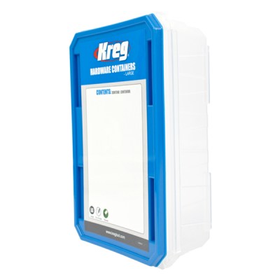 Kreg Large Hardware Container 4-Pack 114.30X158.80X50 mm Kreg Large Hardware Container 4-Pack 114.30X158.80X50 mm