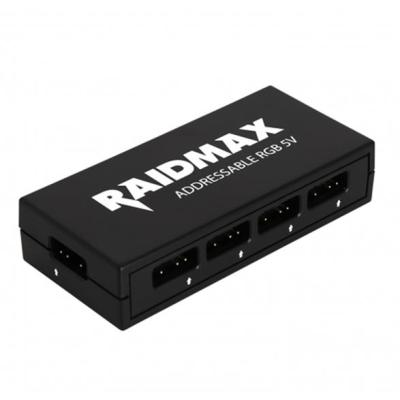 Raidmax Addressable RGB LED Hub/Lighting Control Box with Remote Control Raidmax Addressable RGB LED Hub/Lighting Control Box with Remote Control