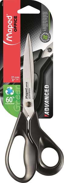 Maped Advanced Green 21cm Scissors Maped Advanced Green 21cm Scissors