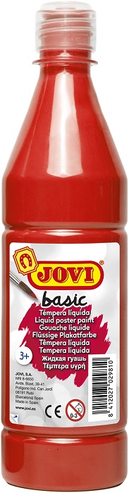 JOVI Basic Liquid Poster Paint 500ml – Red JOVI Basic Liquid Poster Paint 500ml – Red