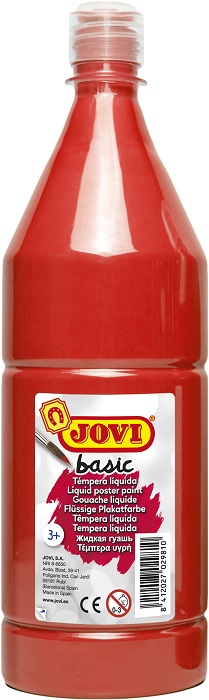 JOVI Basic Liquid Poster Paint 1L – Red JOVI Basic Liquid Poster Paint 1L – Red