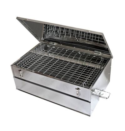 Lk’s – Smoker (Large) Stainless Steel – 640 x 400 x 230 mm Lk’s – Smoker (Large) Stainless Steel – 640 x 400 x 230 mm