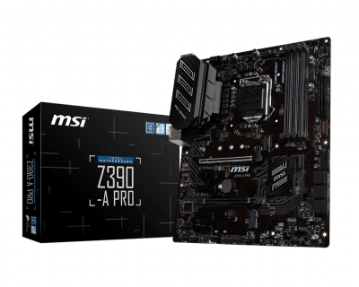 MSI Z390-A PRO Intel LGA1151 ATX Gaming Motherboard MSI Z390-A PRO Intel LGA1151 ATX Gaming Motherboard