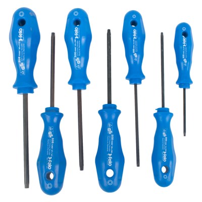 Felo Torx Screwdriver Set 7 Pc Tx8-Tx30 Felo Torx Screwdriver Set 7 Pc Tx8-Tx30