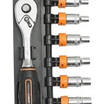 Groz Socket Set Hex 1/4 Inch Drive – 9 Piece (4mm – 10mm) Groz Socket Set Hex 1/4 Inch Drive – 9 Piece (4mm – 10mm)