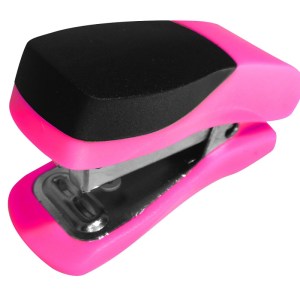 Parrot: Single Mini Pink Plastic Stapler Parrot: Single Mini Pink Plastic Stapler