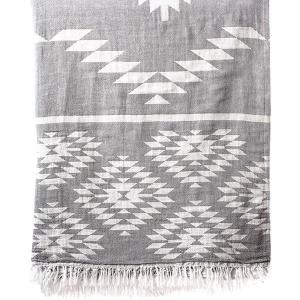 Turkish Bath / Beach Towel (100% Cotton) – Kelim Dark Grey (95x175cm) Turkish Bath / Beach Towel (100% Cotton) – Kelim Dark Grey (95x175cm)