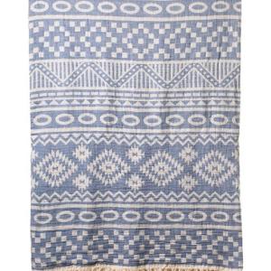 Turkish Bath / Beach Towel (100% Cotton) – Motive Blue (95x175cm) Turkish Bath / Beach Towel (100% Cotton) – Motive Blue (95x175cm)