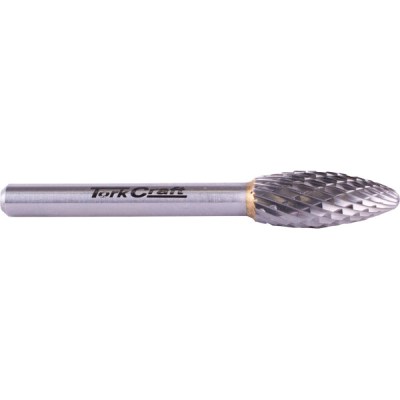 Tork Craft Rotary Burr Tungsten 10x25x6mm Round Point Tork Craft Rotary Burr Tungsten 10x25x6mm Round Point