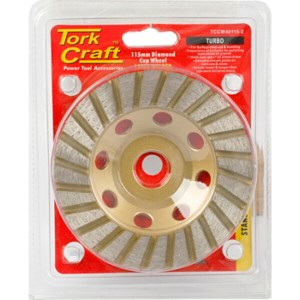 Tork Craft Dia. Cup Wheel 115 x 22.23mm Turbo Laser Welded Tork Craft Dia. Cup Wheel 115 x 22.23mm Turbo Laser Welded