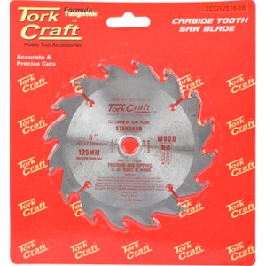 Tork Craft Blade TCT 125 x 16T 16/13 General Purpose Wood Tork Craft Blade TCT 125 x 16T 16/13 General Purpose Wood