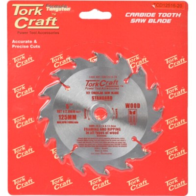 Tork Craft Blade TCT 125 x 16T 20/13 General Purpose Wood Tork Craft Blade TCT 125 x 16T 20/13 General Purpose Wood