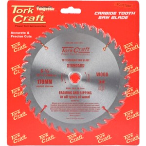 Tork Craft Blade TCT 170 x 40T 20-16mm General Purpose Combination Tork Craft Blade TCT 170 x 40T 20-16mm General Purpose Combination