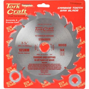 Tork Craft Blade TCT 185 x 24T 30/20/16/1 General Purpose Combination Tork Craft Blade TCT 185 x 24T 30/20/16/1 General Purpose Combination