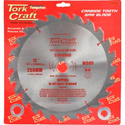 Tork Craft Blade TCT 250 x 24T 30-16 General Purpose Rip Tork Craft Blade TCT 250 x 24T 30-16 General Purpose Rip