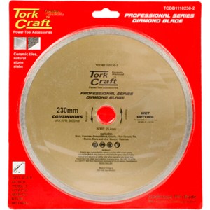 Tork Craft Diamond Blade 230×25.4 Cont.Rim Tork Craft Diamond Blade 230×25.4 Cont.Rim