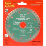 Tork Craft Diamond Blade 115mm Turbo Hot Pressed Tork Craft Diamond Blade 115mm Turbo Hot Pressed