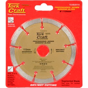 Tork Craft Diamond Blade 115mm Segmented Profesional Tork Craft Diamond Blade 115mm Segmented Profesional