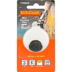 Tork Craft Mini Sanding Disc 19.1mm 180g Tork Craft Mini Sanding Disc 19.1mm 180g