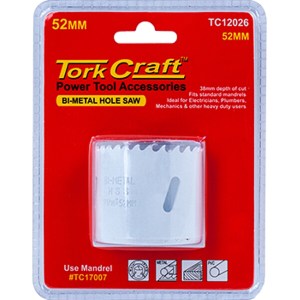 Tork Craft Hole Saw Bi-Metal 52mm Tork Craft Hole Saw Bi-Metal 52mm