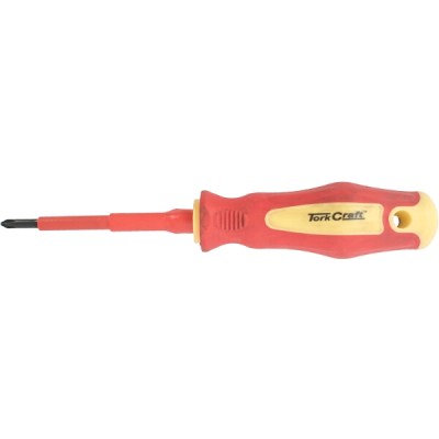 Tork Craft Screwdriver Insulated Phil.No.1 x 80mm Vde Tork Craft Screwdriver Insulated Phil.No.1 x 80mm Vde