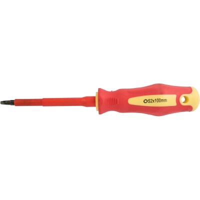 Tork Craft Screwdriver Insulated Square No 2x100mm Tork Craft Screwdriver Insulated Square No 2x100mm