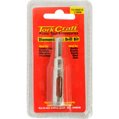 Tork Craft Diamond Core Bit 12mm for Tiles Tork Craft Diamond Core Bit 12mm for Tiles