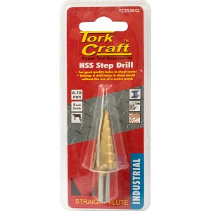 Tork Craft Step Drill Hss 6-18mmx2mm Tork Craft Step Drill Hss 6-18mmx2mm