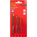 Tork Craft Drill Saw Set Hss Tin.Coated 3-4-5-6-8 Tork Craft Drill Saw Set Hss Tin.Coated 3-4-5-6-8