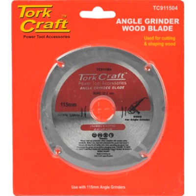 Tork Craft Blade 4 Teeth 115mm x 22.23mm for Wood On Angle Grinder Tork Craft Blade 4 Teeth 115mm x 22.23mm for Wood On Angle Grinder